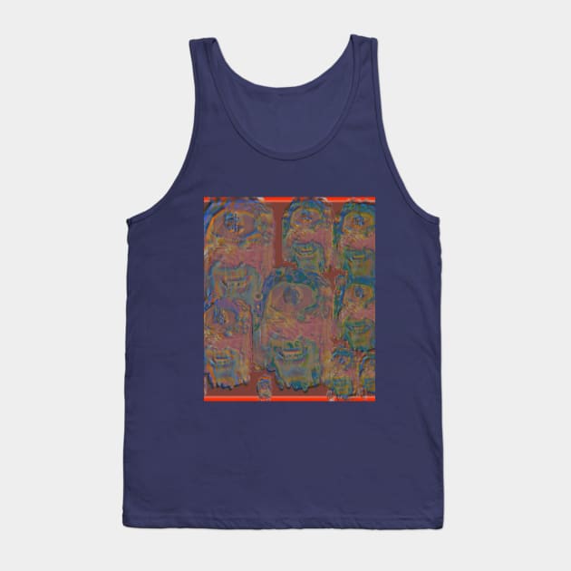 Evil faces of SuperDude Tank Top by SuperDudes Superstore